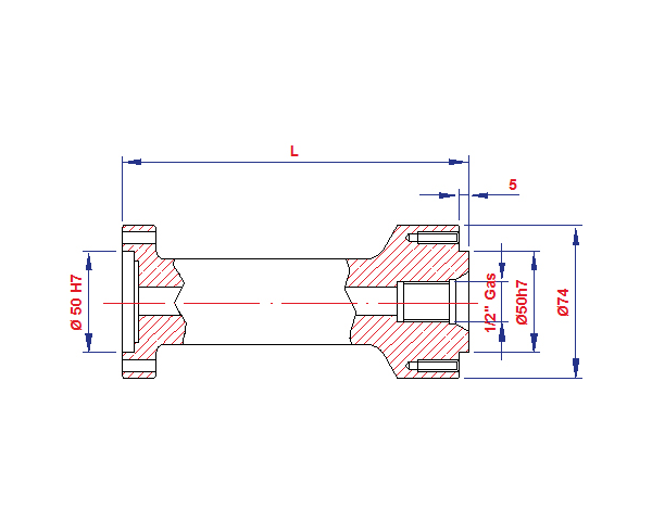 1/2 gas extension